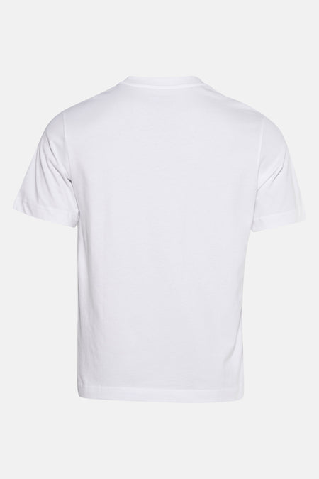 Wit T-shirt met korte mouwen van JACK & JONES, achterkant, van effen katoen.