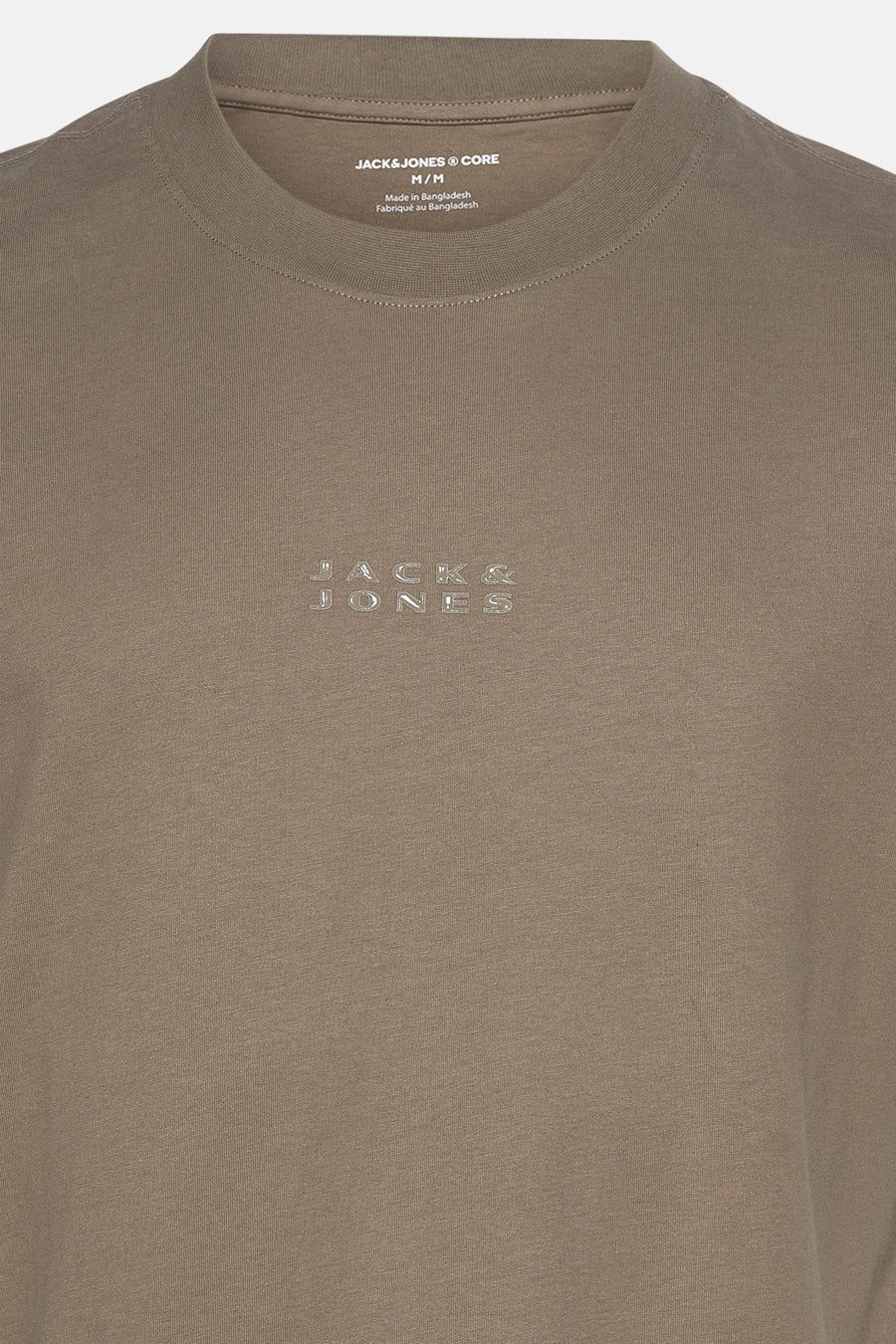 Groen T-shirt met korte mouwen van JACK & JONES met discreet merklogo.