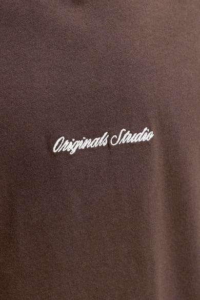T-shirt (korte mouwen) bruin - ORIGINALS BY JACK & JONES