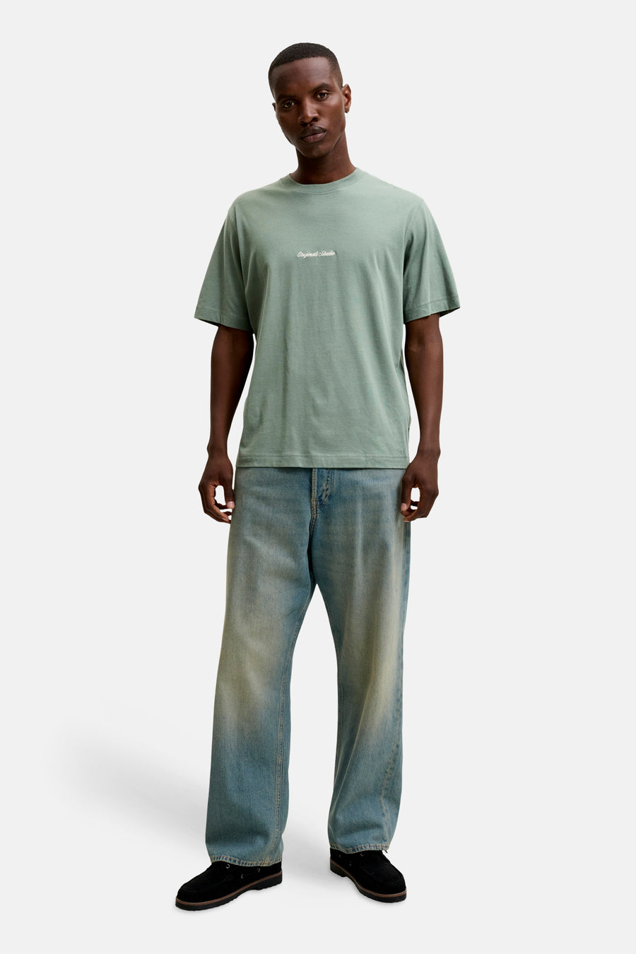 T-shirt (manches courtes) vert - ORIGINALS BY JACK & JONES