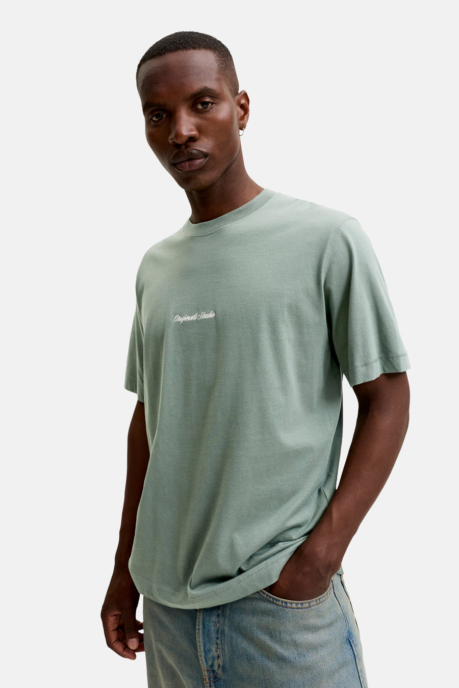 T-shirt (manches courtes) vert - ORIGINALS BY JACK & JONES