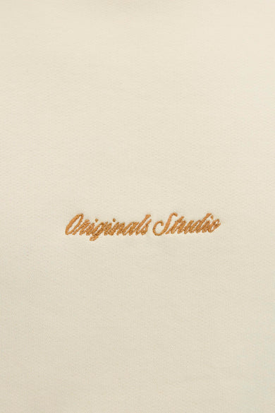 Sweater met ronde hals ecru - ORIGINALS BY JACK & JONES