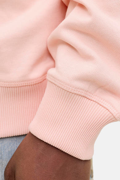 Roze rondehals sweatshirt van ORIGINALS BY JACK & JONES met geribbelde manchetten en een zachte textuur.