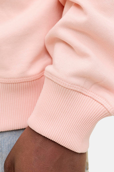 Sweat col O rose par ORIGINALS BY JACK & JONES avec poignets côtelés et texture douce.