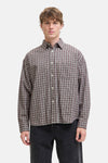 Rood overhemd met lange mouwen van PREMIUM by JACK & JONES, geruit.