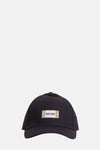 Marineblauwe pet van ACCESSORIES BY JACK & JONES met een rechthoekige logopatch.