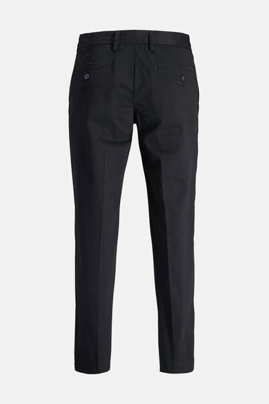 Zwarte chino van JACK & JONES JEANS INTELLIGENCE met knoopzakken aan de achterkant.