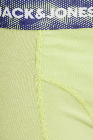 Boxer jaune de ACCESSORIES BY JACK & JONES avec ceinture élastique à motifs.