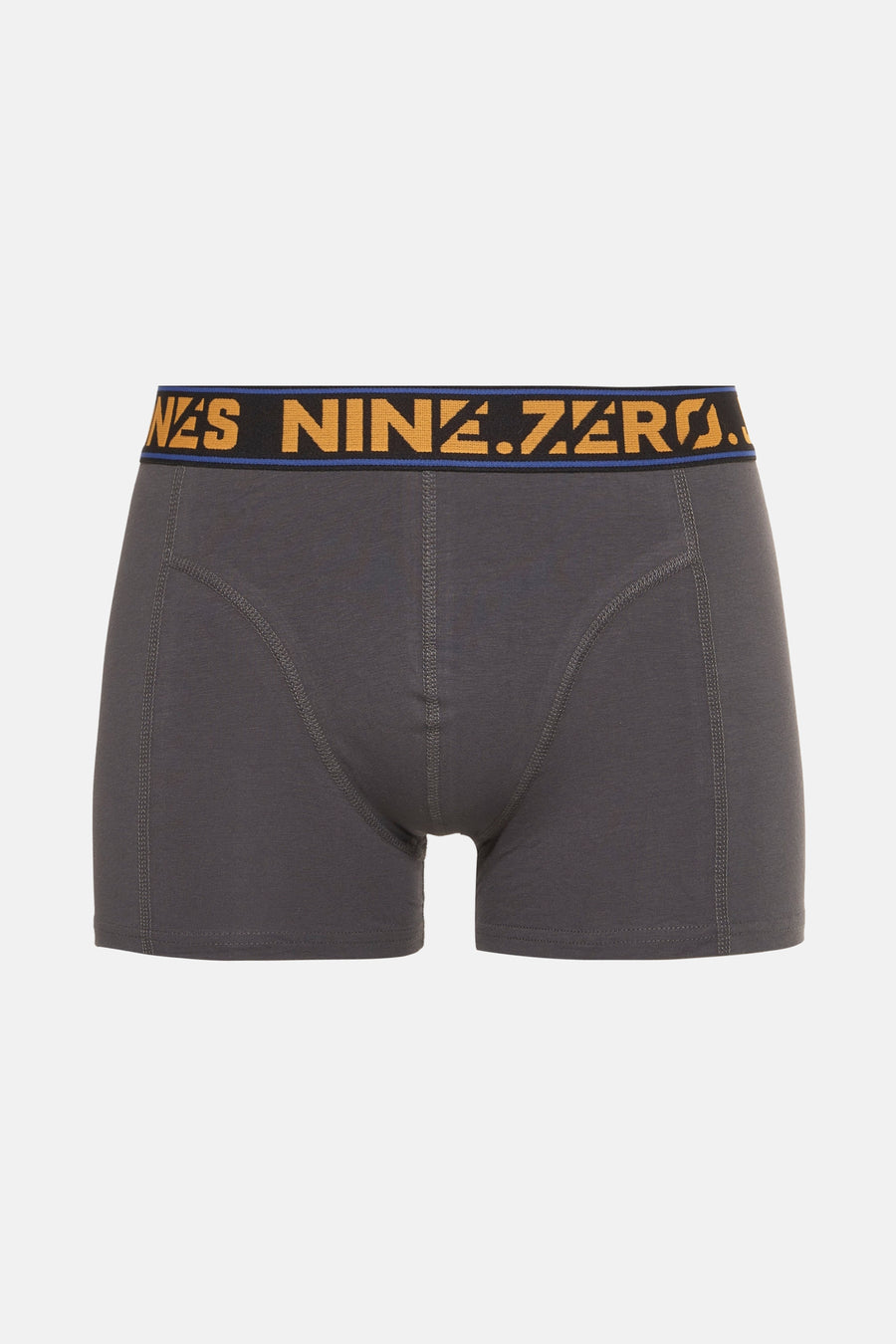 Boxer gris par ACCESSORIES BY JACK & JONES avec une ceinture noire et jaune.