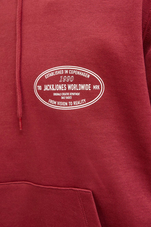 Sweat à capuche Rouge - PREMIUM by JACK & JONES