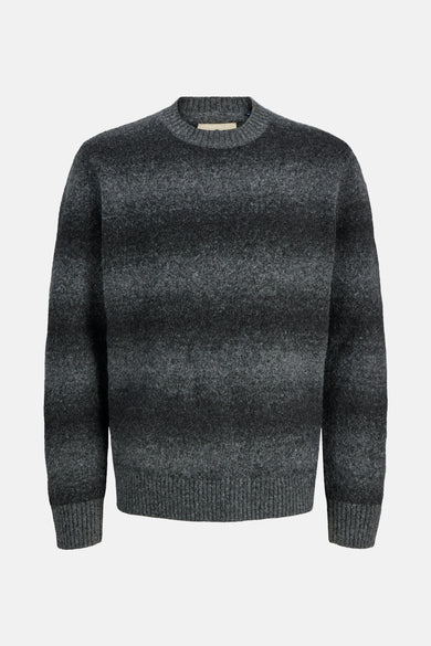 Pull met ronde hals - grijs