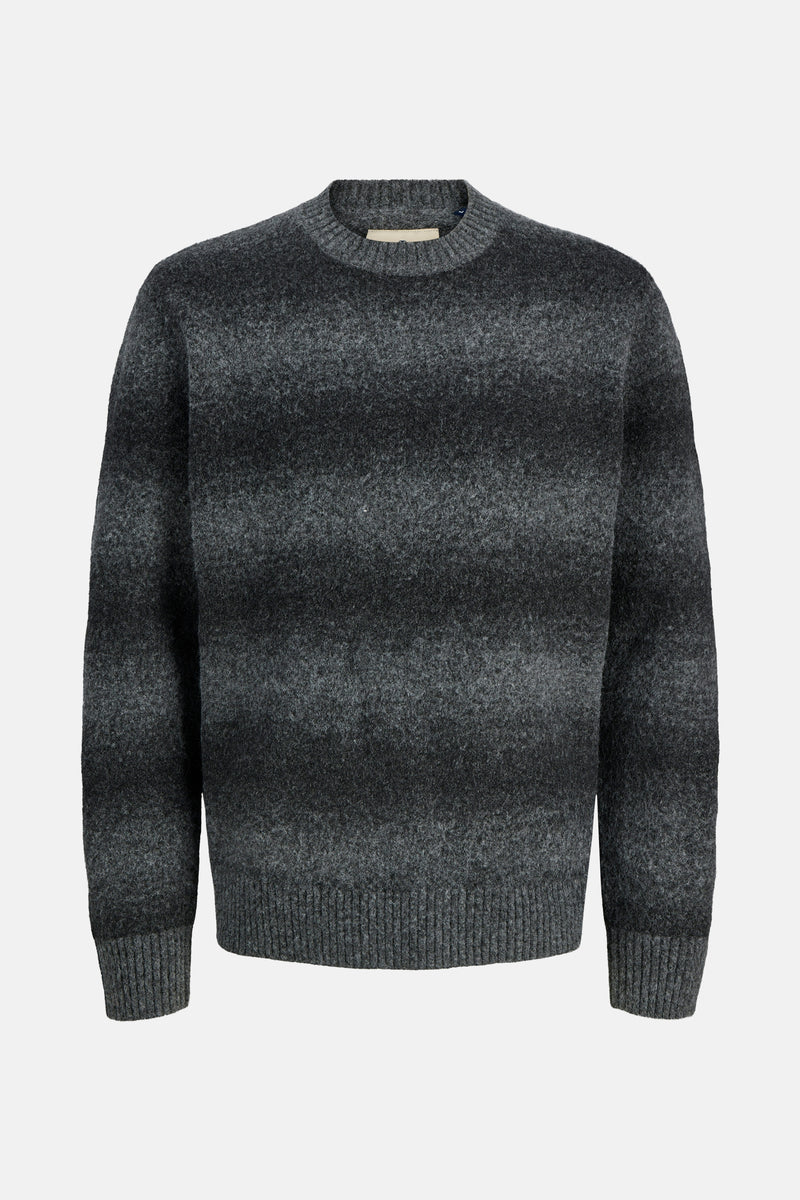 Pull met ronde hals - grijs