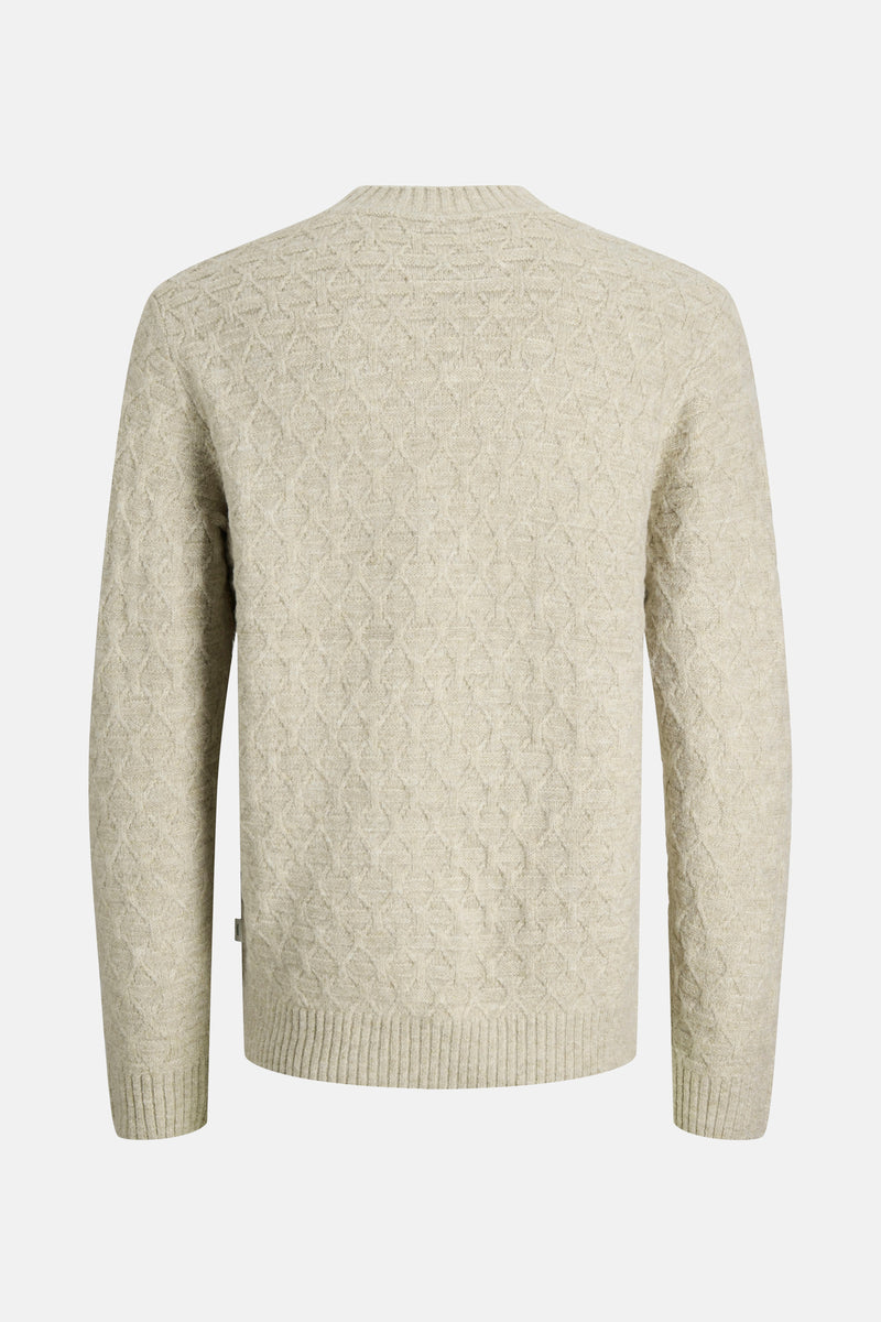 Trui met ronde hals zilver - JACK & JONES