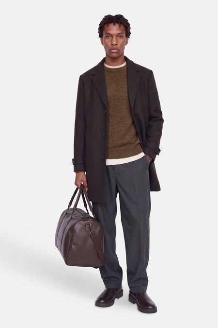 Trui met ronde hals bruin - PREMIUM by JACK & JONES