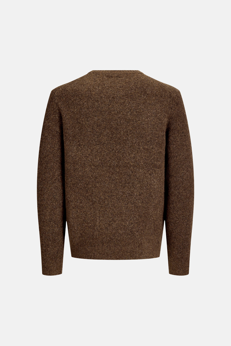 Pull col rond brun - PREMIUM by JACK & JONES