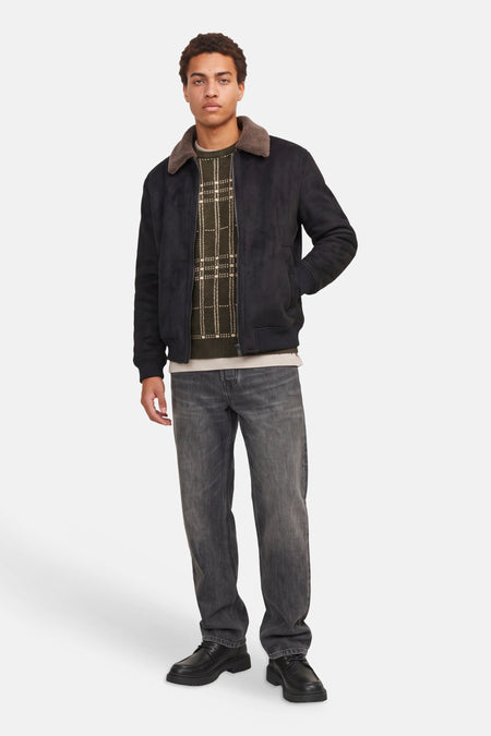 Pull col rond multicolore - PREMIUM by JACK & JONES