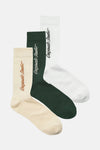 Set van veelkleurige sokken van ACCESSORIES BY JACK & JONES, met logoprint.