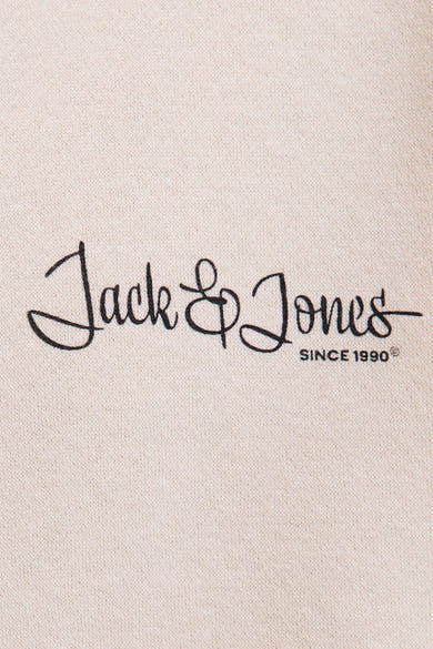 Beige sweater van Jack & Jones met geborduurd merklogo.