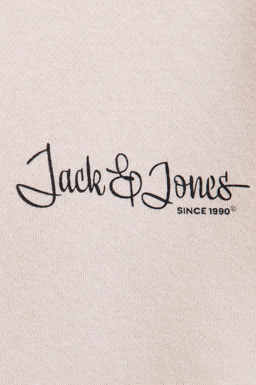 Beige sweater van Jack & Jones met geborduurd merklogo.
