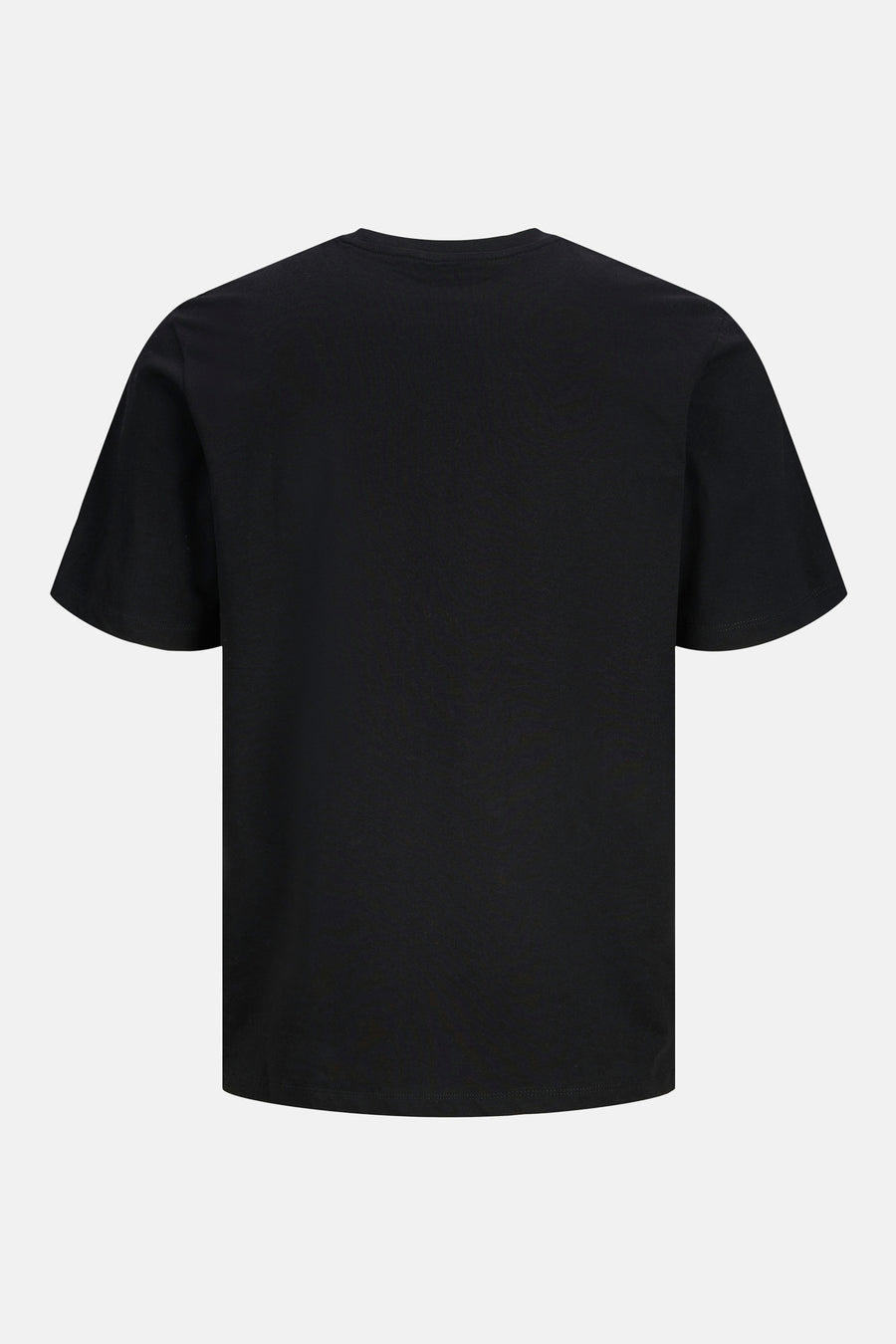 Zwart T-shirt met korte mouwen van JACK & JONES, achterkant getoond.