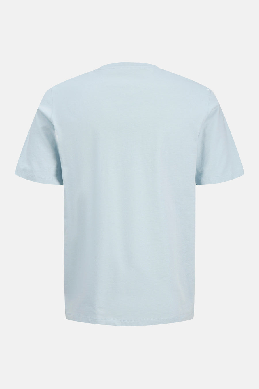 Blauw T-shirt met korte mouwen, van JACK & JONES, effen en casual.