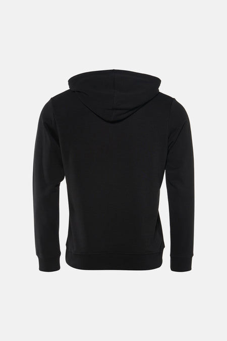 Sweat à capuche noir de JACK & JONES, vue arrière, avec capuche et manches longues.