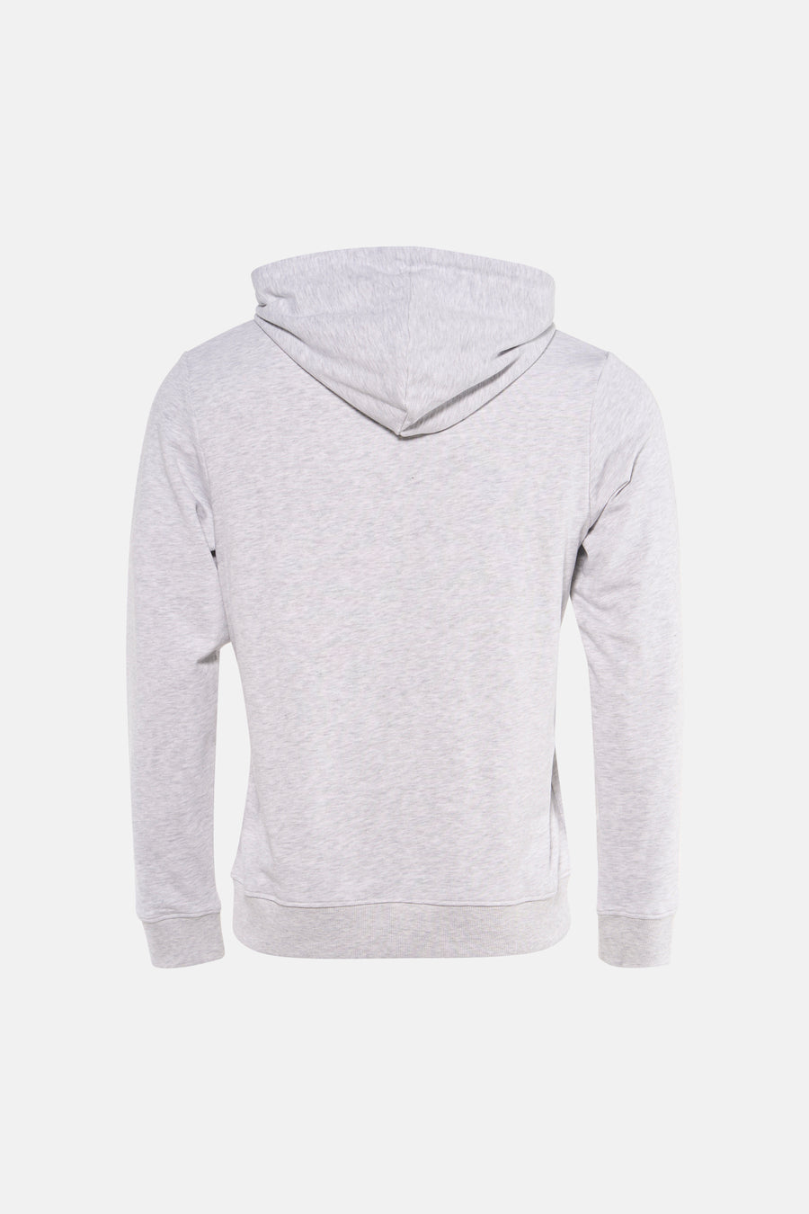 Sweat à capuche gris chiné de JACK & JONES, vue de dos.