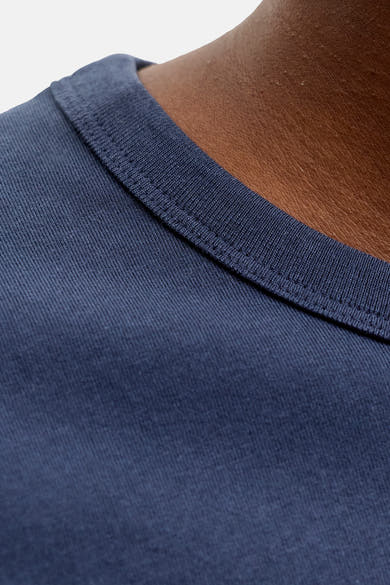 Blauw T-shirt met korte mouwen van ORIGINALS BY JACK & JONES met ronde hals.