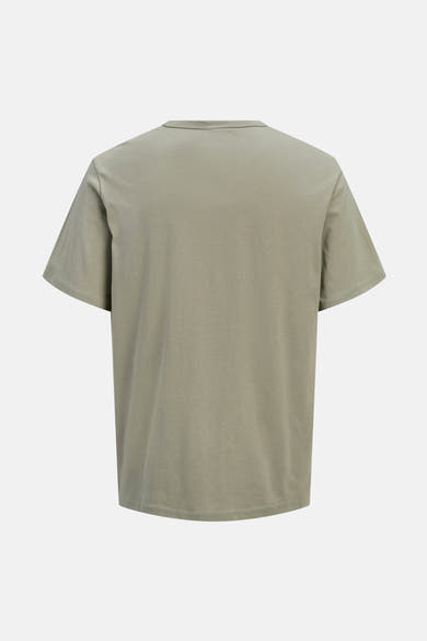 Groen T-shirt met korte mouwen van ORIGINALS BY JACK & JONES, van achteren gezien, effen.
