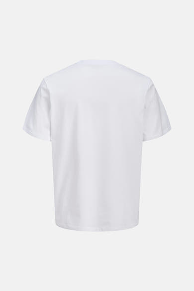 T-shirt blanc de JACK & JONES à manches courtes, vue de dos.