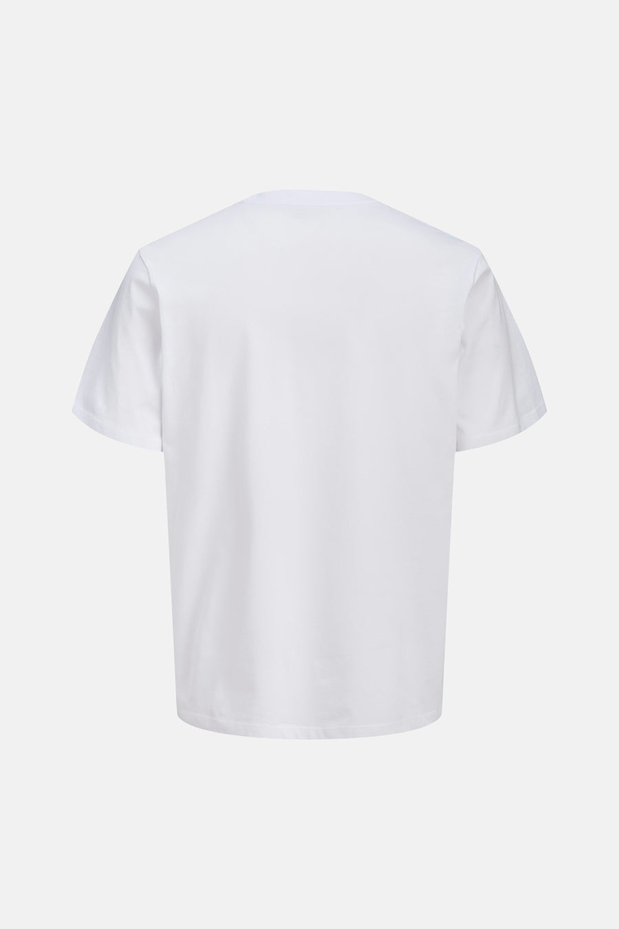 T-shirt blanc de JACK & JONES à manches courtes, vue de dos.