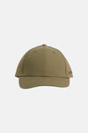 Groene pet van ACCESSORIES BY JACK & JONES, van achteren gezien, met verstelbare band en metalen gesp.
