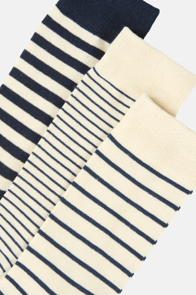Paire de chaussettes rayées multicolores de ACCESSORIES BY JACK & JONES, en coton mélangé.