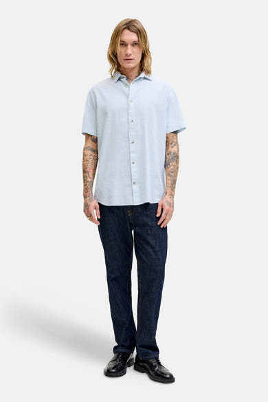 Hemd (korte mouwen) blauw - JACK & JONES