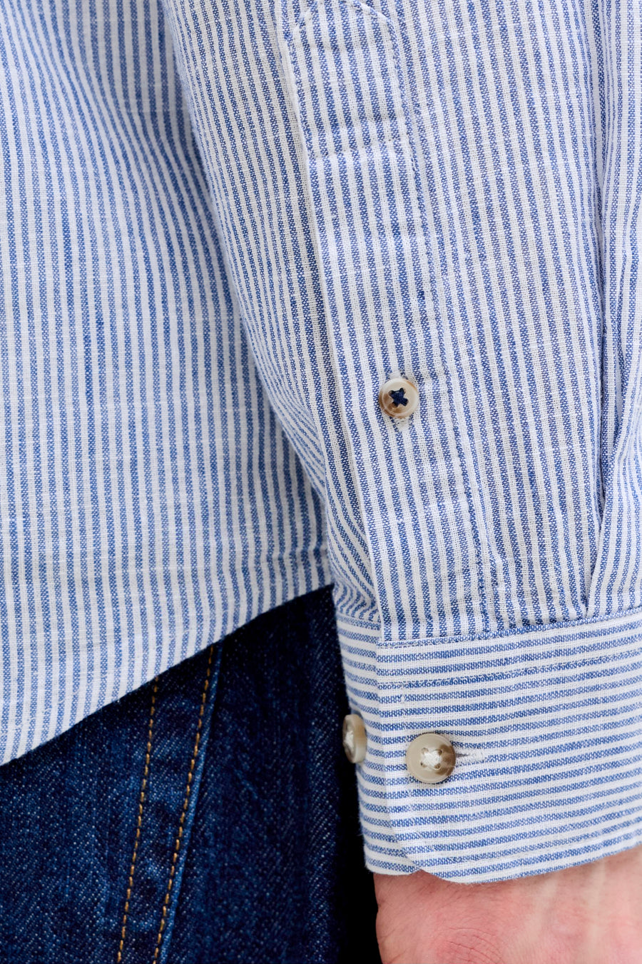 Chemise à manches longues - bleu