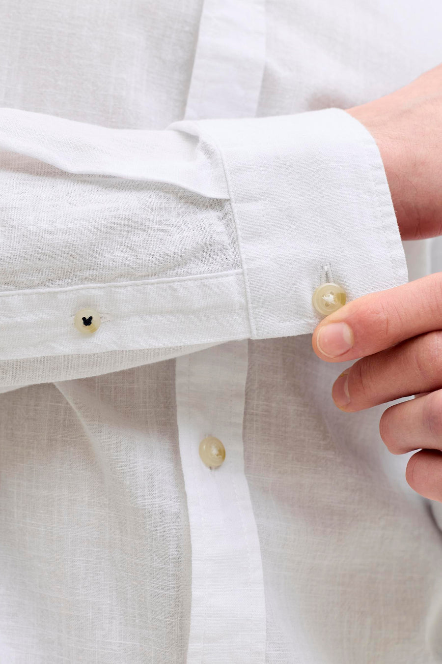 Chemise à manches longues - blanc