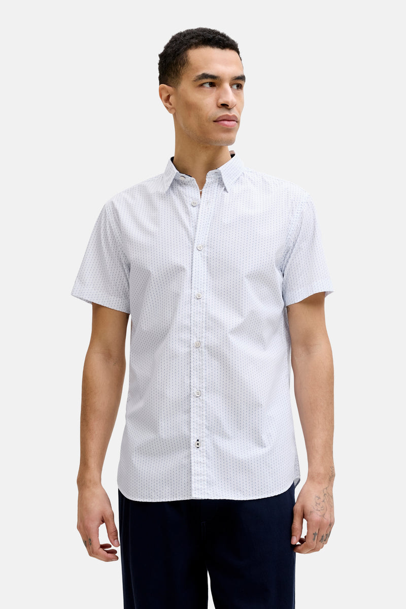 Chemise multicolore à manches courtes de PREMIUM by JACK & JONES, avec un motif à points subtil.