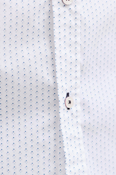 Chemise multicolore à manches courtes de PREMIUM by JACK & JONES, avec motif losanges discrets et boutons.

