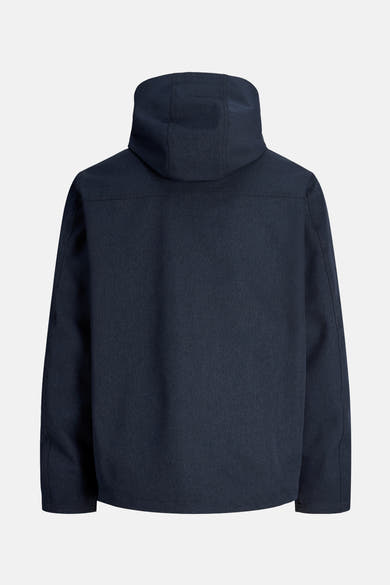 Veste courte bleue par ORIGINALS BY JACK & JONES, vue arrière avec capuche intégrée et texture subtile.