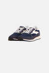 Blauwe sneakers ACCESSORIES BY JACK & JONES, met mesh details, witte veters en contrasterende zool.