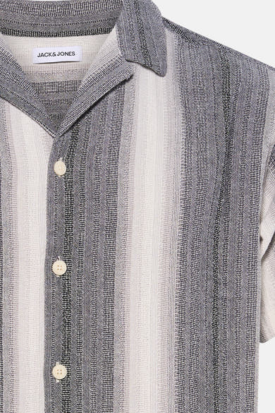 Chemise multicolore de ORIGINALS BY JACK & JONES à rayures verticales dégradées, texture tissée et col ouvert.