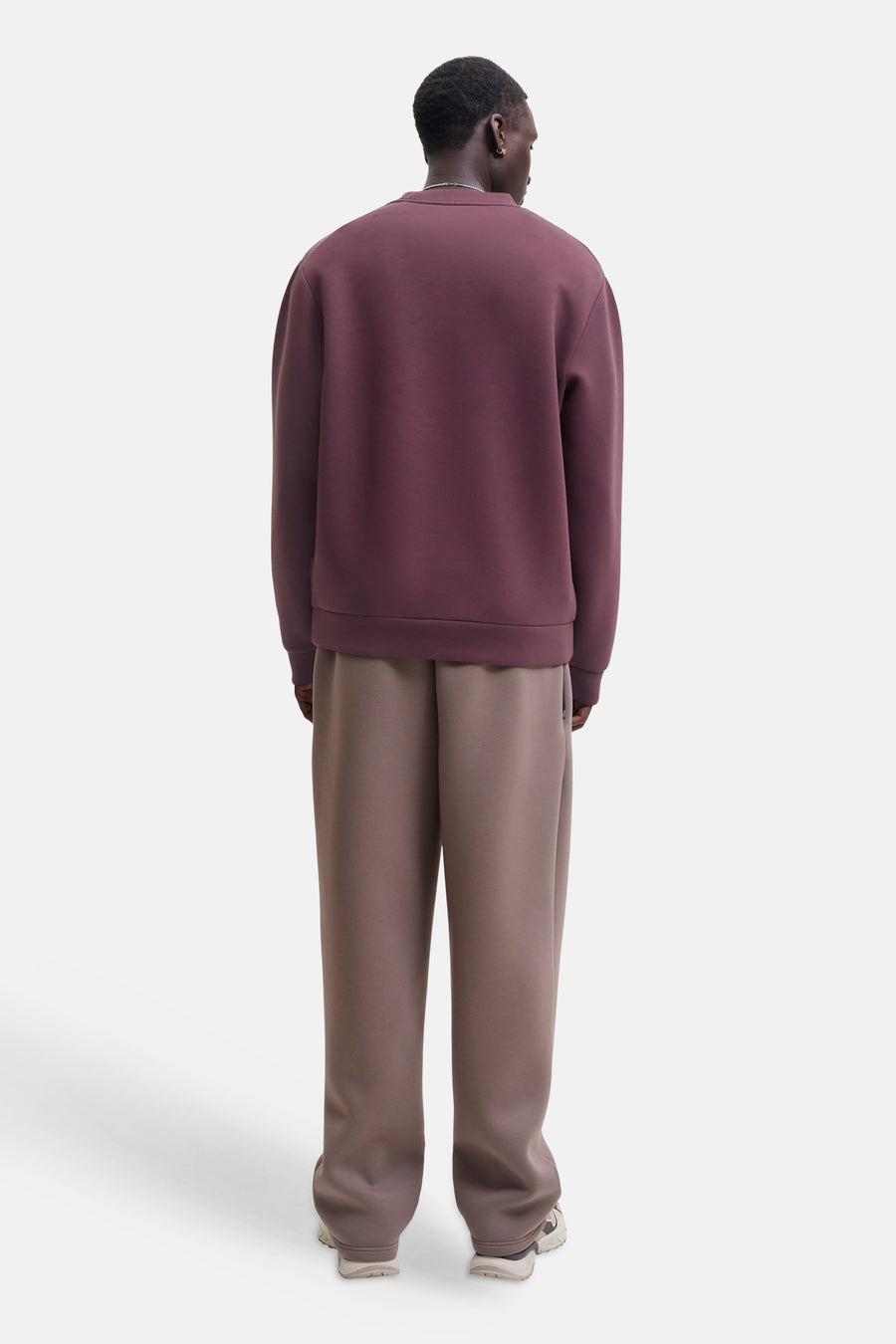 Sweat col rond bordeaux - JACK & JONES