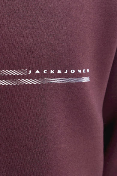 Sweat col rond bordeaux - JACK & JONES