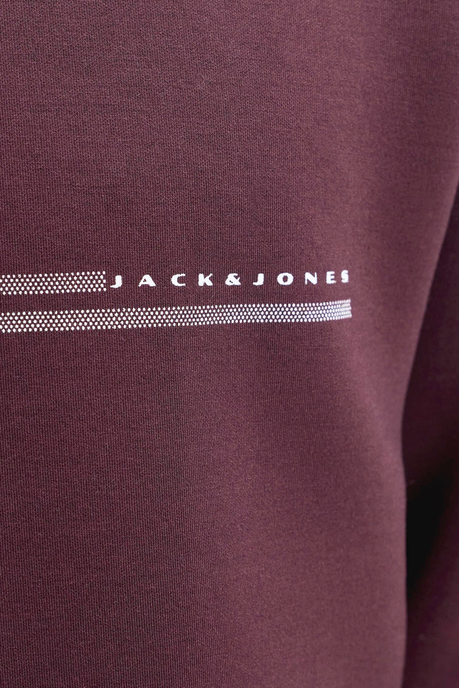 Sweat col rond bordeaux - JACK & JONES