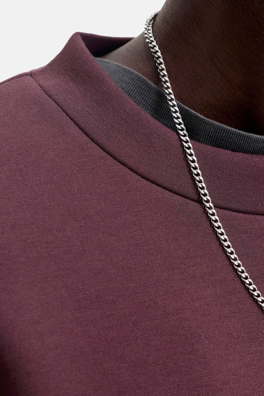 Sweat col rond bordeaux - JACK & JONES