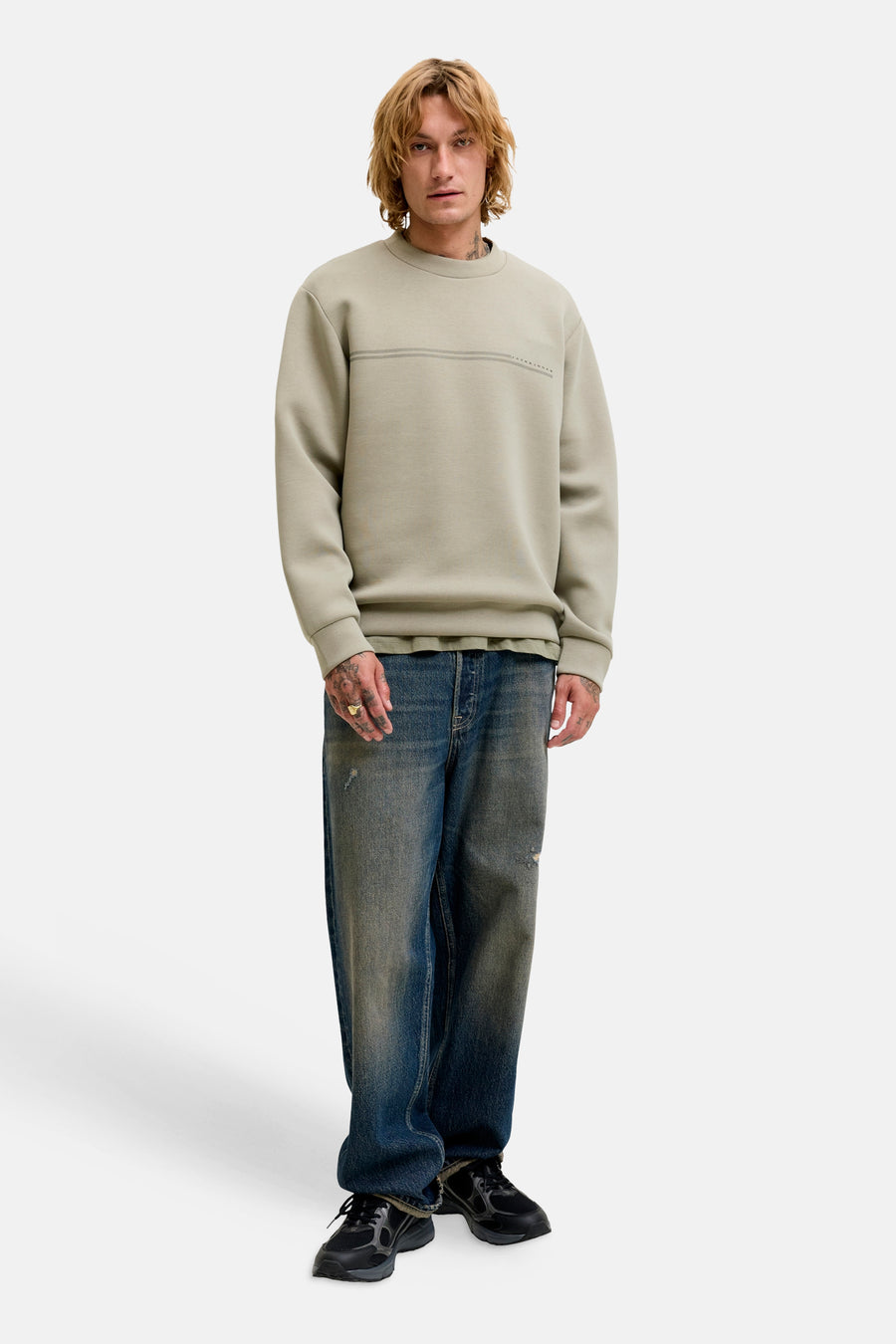 Sweat col O - vert