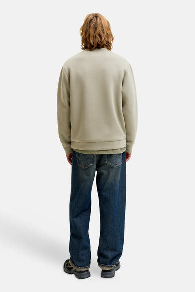 Sweat col O - vert