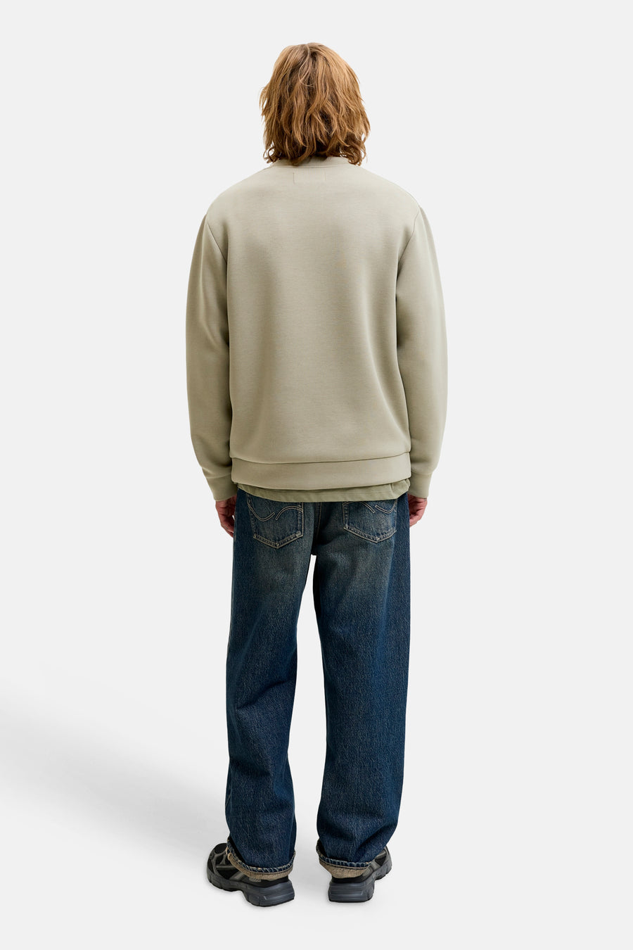 Sweat col O - vert