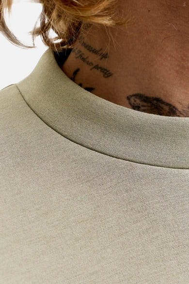 Sweat col O - vert
