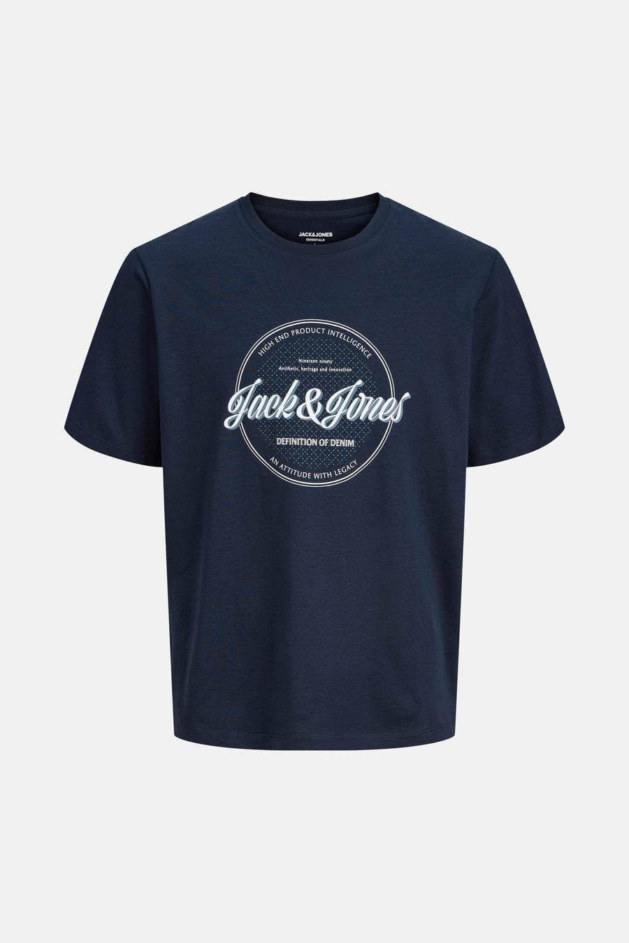 Blauw T-shirt met korte mouwen van ORIGINALS BY JACK & JONES met grafische print op de voorkant.